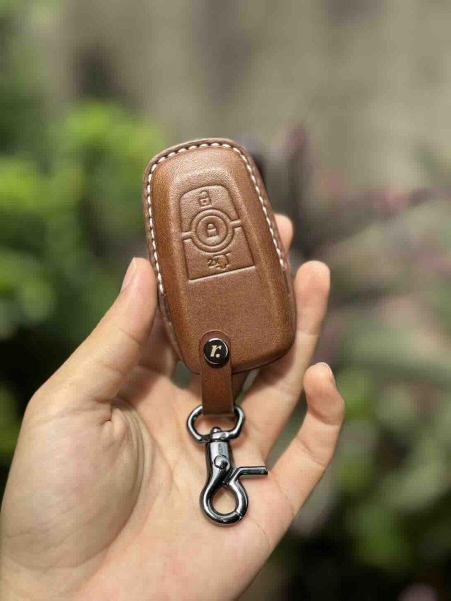 Ford ฟอร์ด เคสรีโมทรถยนต์หนังแท้ เคสกุญแจรถยนต์หนังแท้