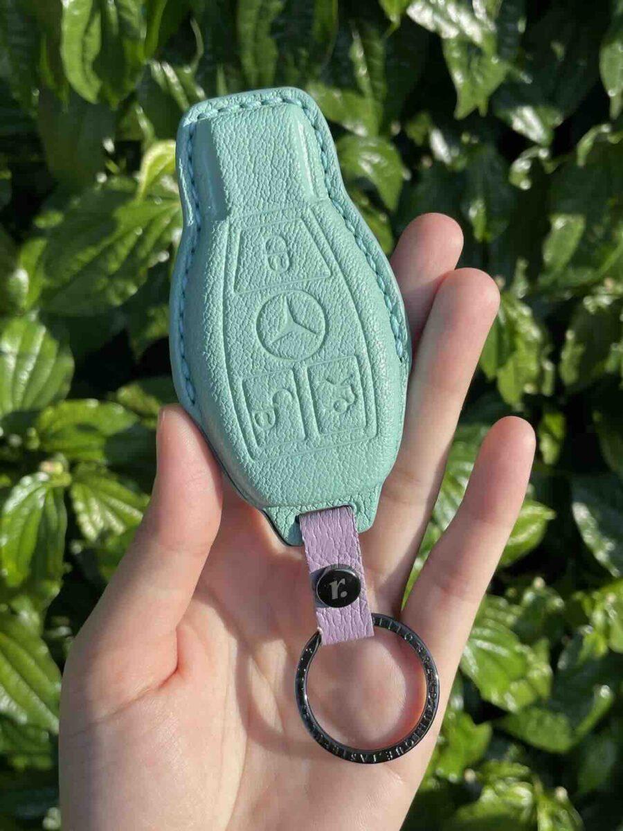 เคสรีโมทรถยนต์หนังแท้ เบนซ์ Benz key FOB case