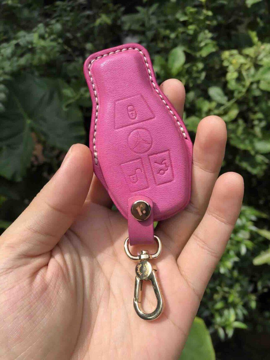 เคสรีโมทรถยนต์หนังแท้ เบนซ์ Benz key FOB case