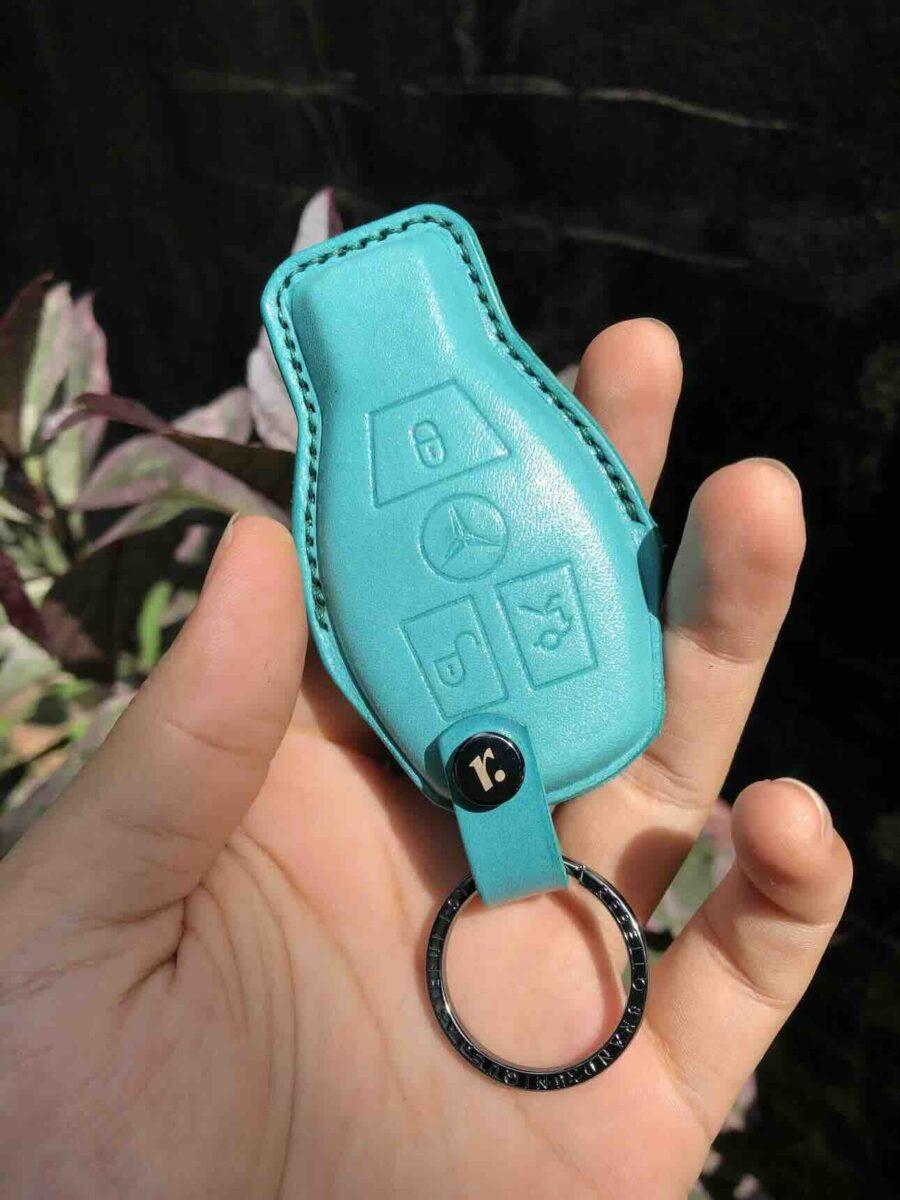 เคสรีโมทรถยนต์หนังแท้ เบนซ์ Benz key FOB case