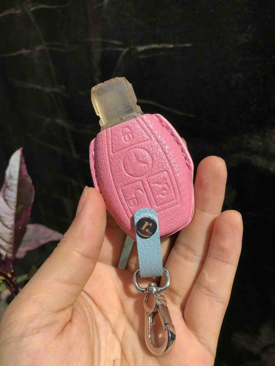เคสรีโมทรถยนต์หนังแท้ เบนซ์ Benz key FOB case